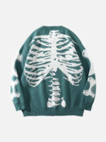 Skeleton Knit Sweater -1185