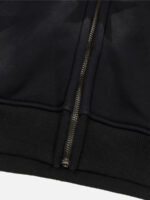 Star Letter Print Zipper Hoodie Jacket - 1540