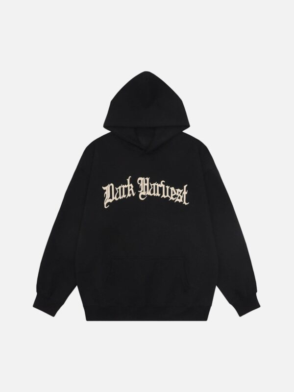 Pentagram Print Hooded Sweatshirt