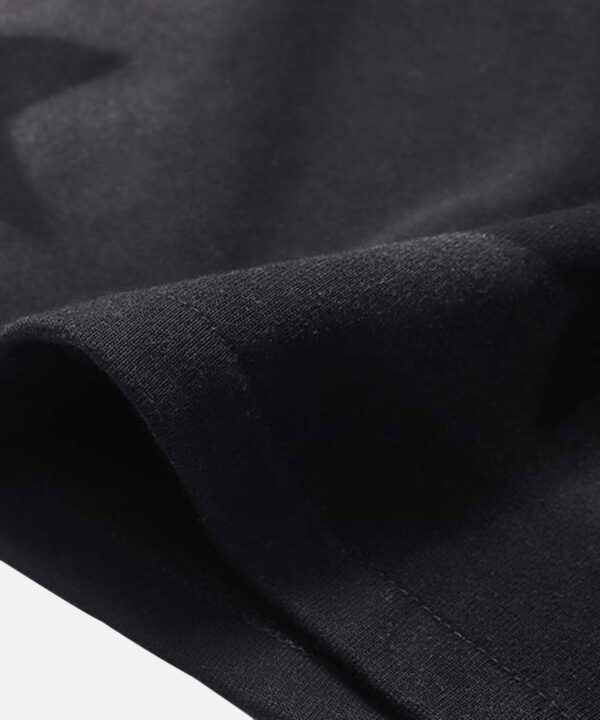 Star Letter Print Drawstring Shorts -1601