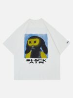 American Cartoon Character Print T-shirt