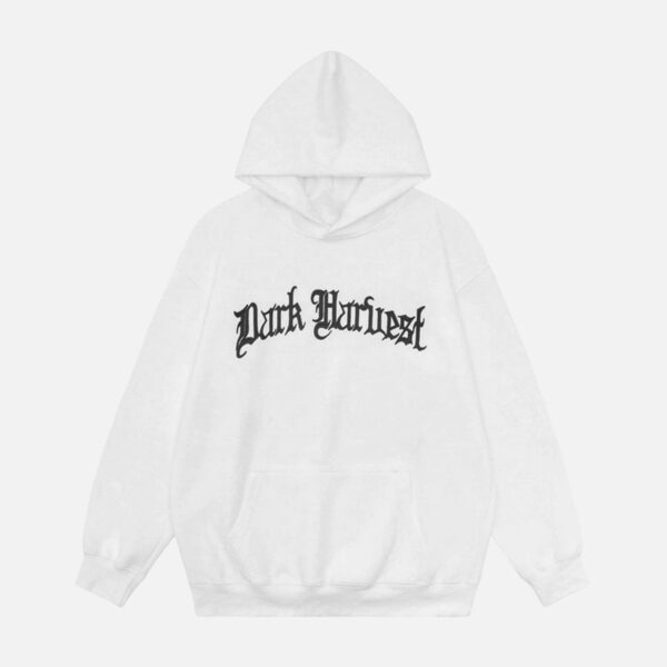 Pentagram Print Hooded Sweatshirt