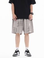 Gothic Monogram Embroidered Shorts