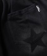 Star Letter Print Drawstring Shorts -1601