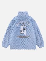 American Letter Embroidery Thicken Couple Models Jacket