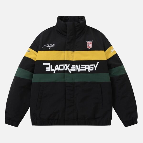 Biker Stand-up Collar Loose Thickened Cotton Jacket