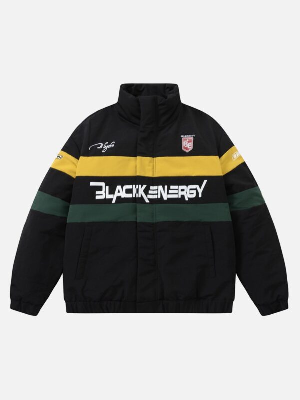 Biker Stand-up Collar Loose Thickened Cotton Jacket