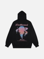 Sunset Letter Print Hooded Sweatshirt