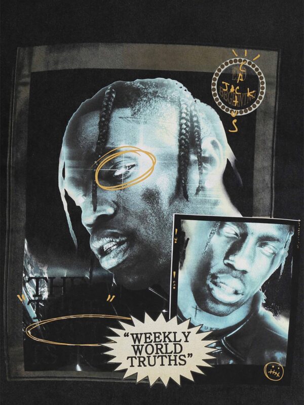 European And American Dark Characters Printed Short-sleeved T-shirt