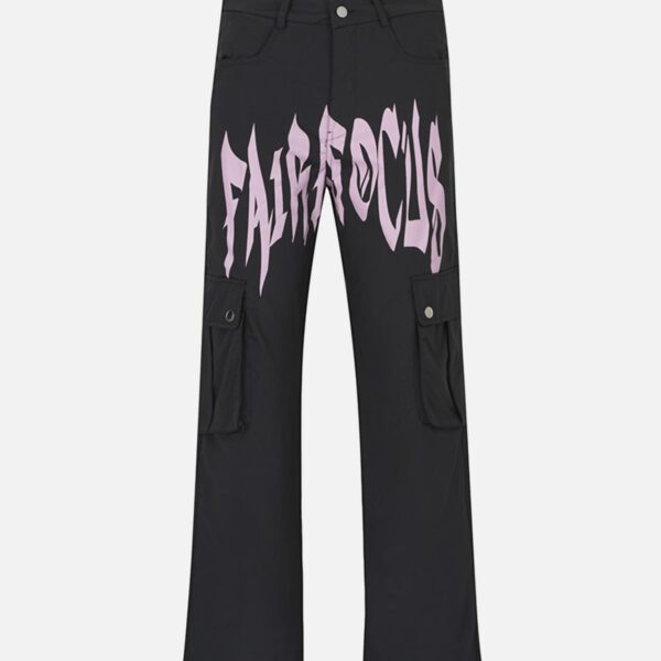 Letter Print Casual Work Pants