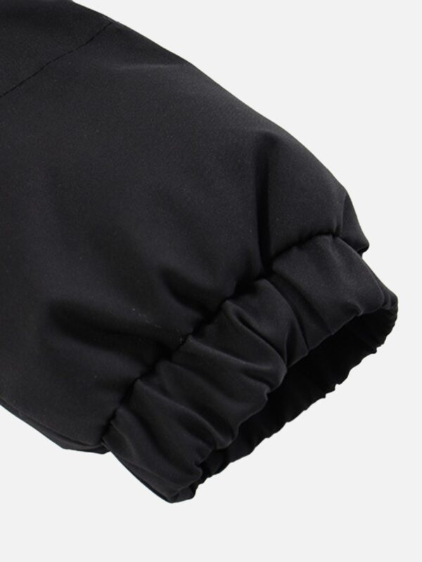 American Retro Letter Print Autumn And Winter Thickening Loose Down Jacket Couple Models -1393