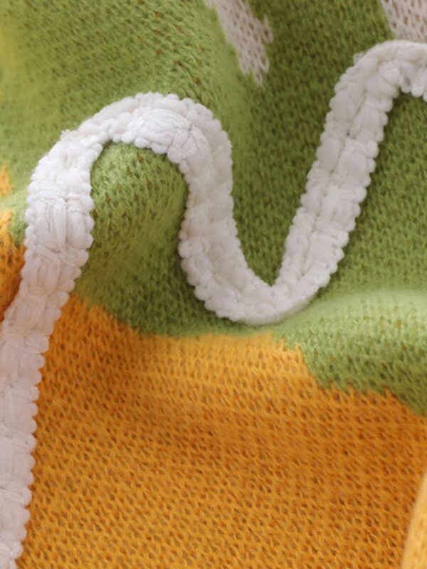 American Style Graffiti Love V-neck Sweater Undershirt