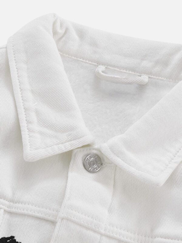 American Street Personality Loose Vintage Lapel Denim Jacket