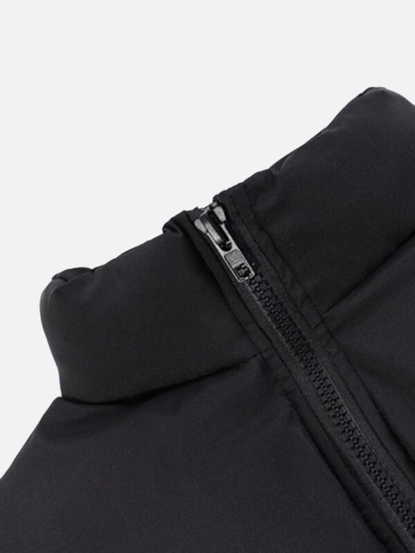 American Retro Letter Print Autumn And Winter Thickening Loose Down Jacket Couple Models -1393