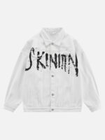 American Street Personality Loose Vintage Lapel Denim Jacket