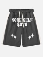 Color-coded Printed Casual Shorts