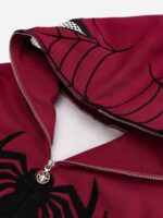 Spider Web Embroidery Eye Viewable Hoodie