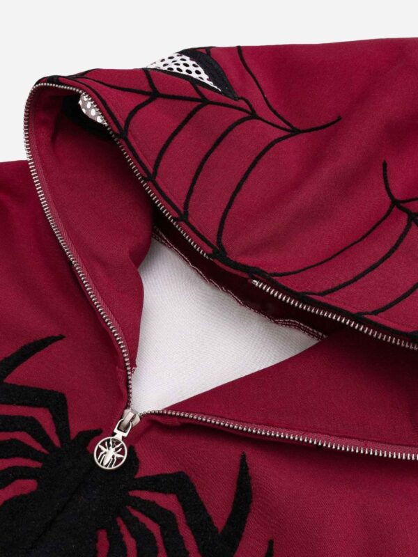 Spider Web Embroidery Eye Viewable Hoodie