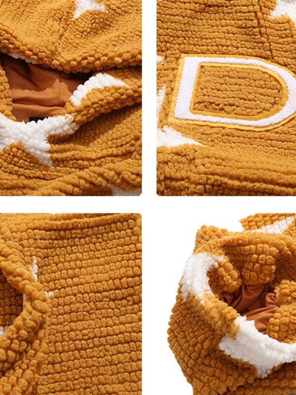 Loose Square Fleece Hoodie