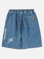 Flame Print Loose Shorts