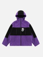 Rocking Fleece Color Blocking Zipper Jacket