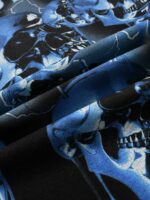 American West Coast Skull Vintage T-shirt Short Sleeve