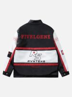 American Vintage Hip-hop Biker Cotton Jacket -1539